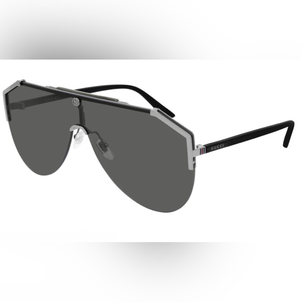 Gucci GG0584S Gray Shield Sunglasses